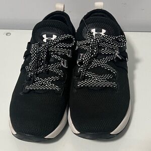 Under Armour Black and White Athletic Shoes